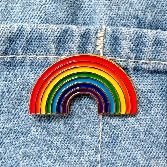 Rainbow Enamel Pin - Picture 3 of 4